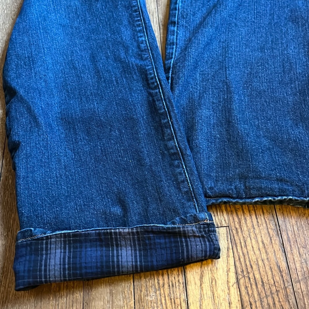 Eddie Bauer jeans flannel lined straight leg 38 x 36 tall - Picture 11 of 14